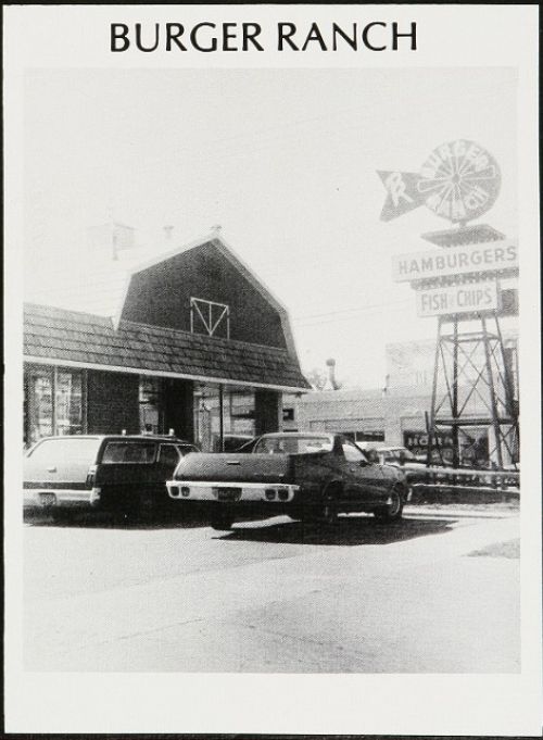 Burger Ranch - 1975 Owosso Yearbook Photo With Classic El Camino Out Front (newer photo)